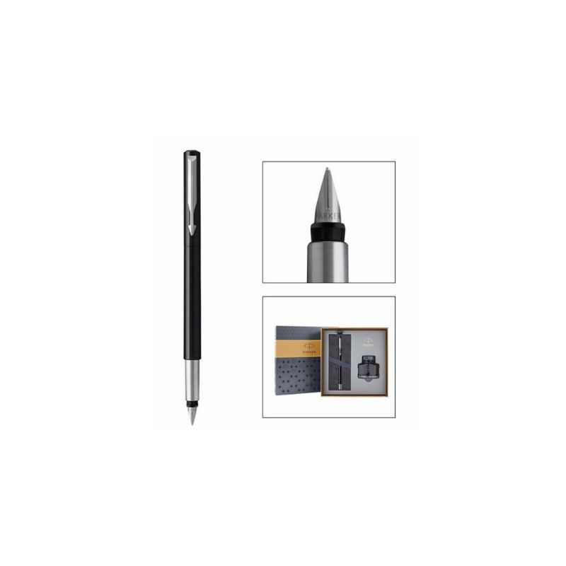 派克(PARKER)经典礼盒 【星空墨水套装+威雅钢笔】 黑色