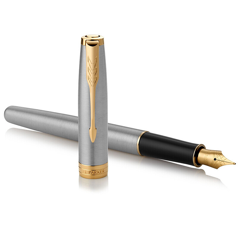 派克(PARKER)2015卓尔钢杆金夹墨水笔 /单支装 银色