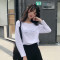2019夏季女装新款短袖T恤女圆领韩版宽松t桖上衣套头时尚印花中长款街头气质女 432蓝色 均码