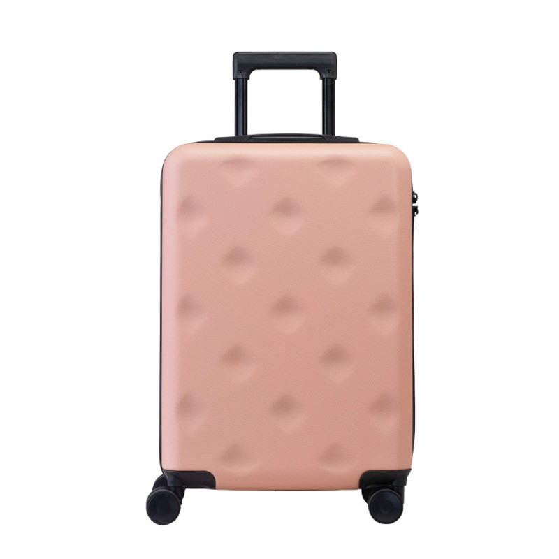 不莱玫2020新款小型箱子ins学生男行李箱PC万向轮拉杆箱女静音密码旅行箱子 磨砂粉 20寸