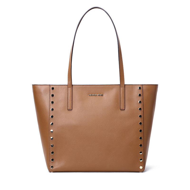 Michael Kors/迈克·科尔斯 女士铆钉饰边手拎单肩包 30S7GR7T3L 裸色