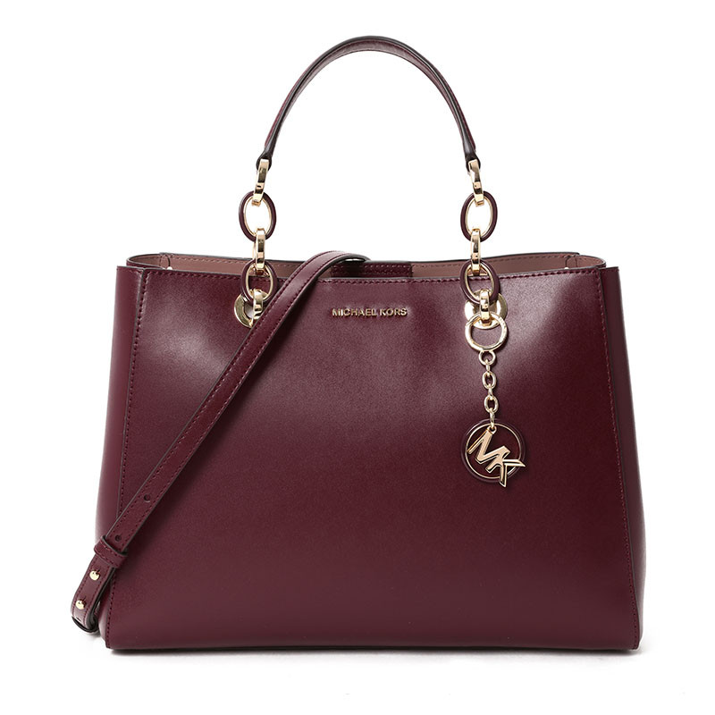 MK Cynthia 手拎包 中号 30F8GCYS6L 酒红色