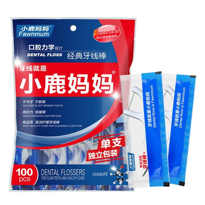 小鹿妈妈(FAWNMUM)牙线经典力学单支包装180支/袋