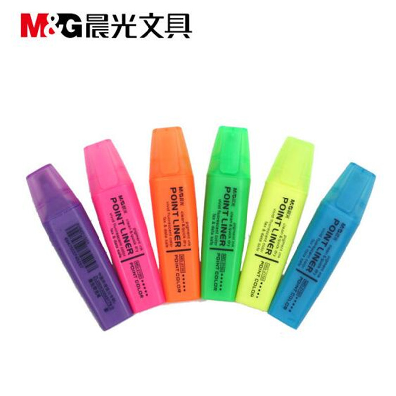 晨光（M&G）MG2150 荧光笔 彩色标记笔 记号笔 单支 蓝色 蓝色