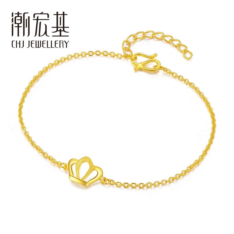 潮宏基 SCG30000735 小金冠足金手链
