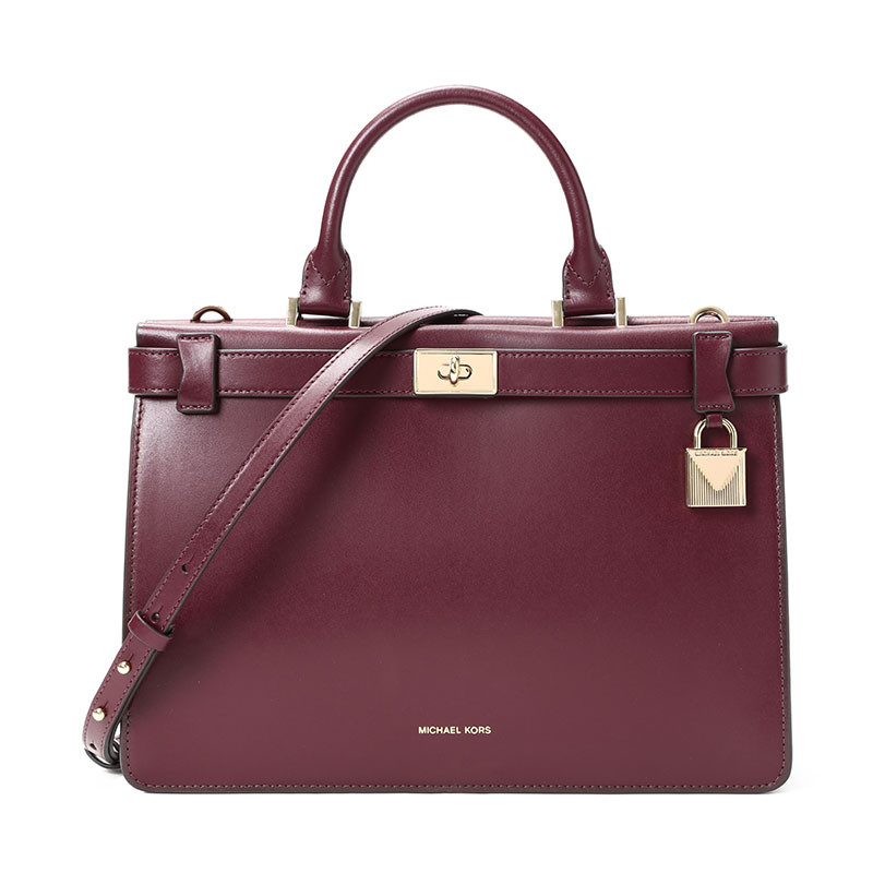MK Tatiana 手拎包 中号 酒红色