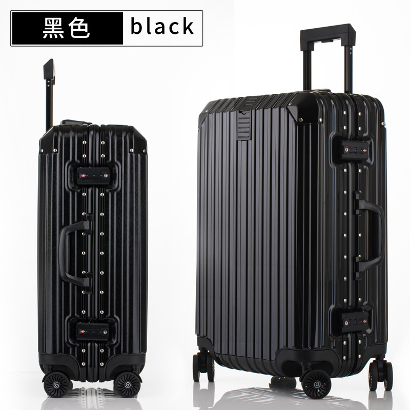 SWISSGEAR瑞士十字系列防刮铝框拉杆箱万向轮行李箱耐磨旅行箱男女托运箱登机箱皮箱硬箱 26寸 L7019 黑色 26寸