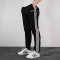 阿迪达斯（Adidas）DU0456男裤三条纹宽松休闲跑步运动长裤DU0456 XXL 黑色
