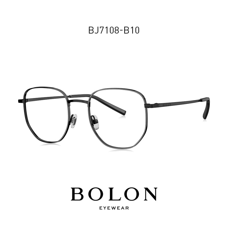 BOLON暴龙2019新款复古光学镜男女款金属近视镜时尚 眼镜架BJ7108 BJ7108B10