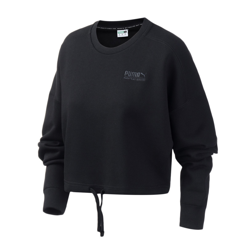 PUMA彪马黑标女装运动服休闲针织圆领卫衣596714.. S 59671401黑色