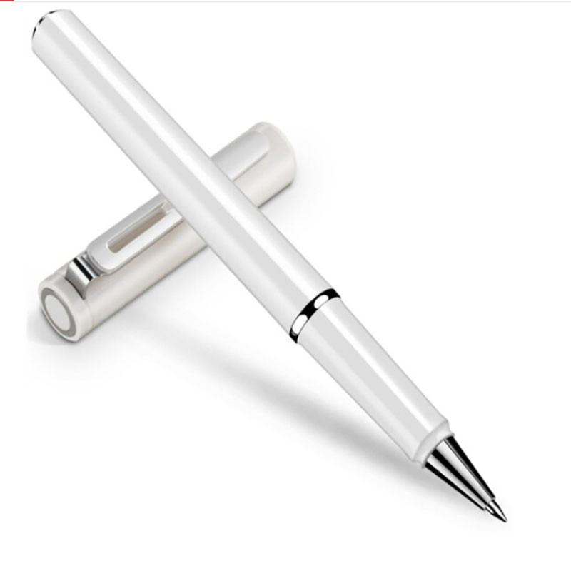 签字中性笔 男女士成人学生用办公书写笔（时尚白） 白色