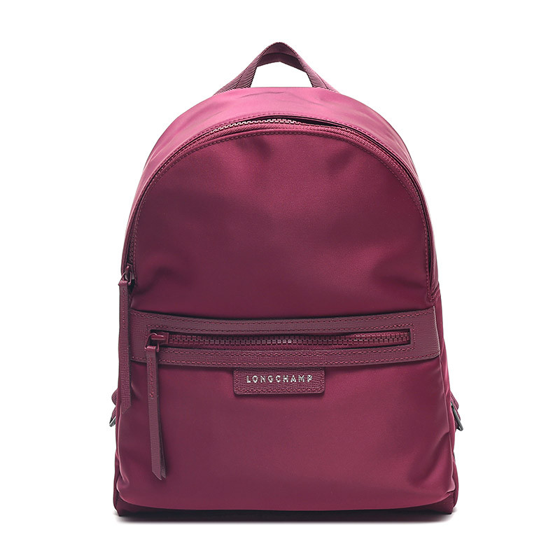 Longchamp 珑骧 女款Le Pliage Néo 系列织物小号双肩包 1118 578 745-紫红色