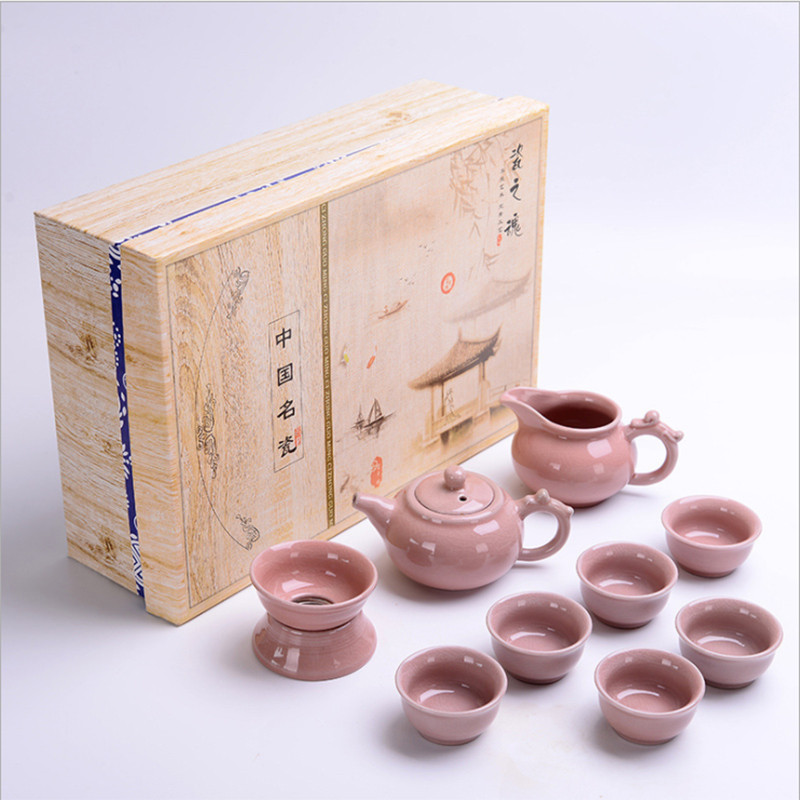 陶瓷旅行茶具套装 10头礼盒套装