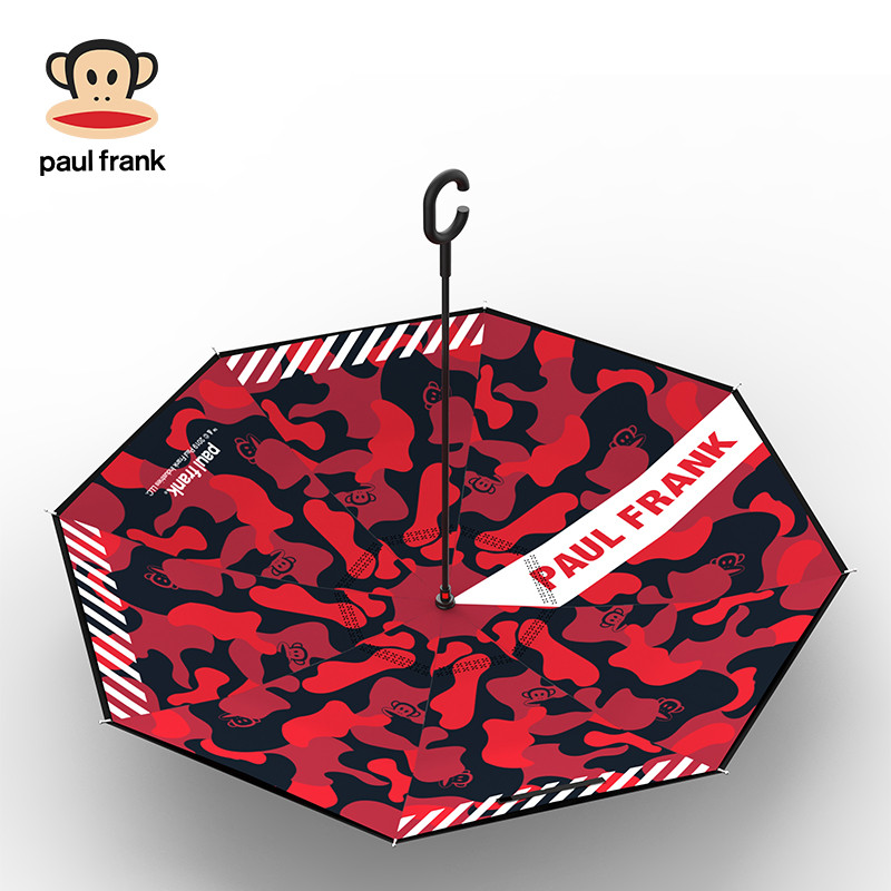 大嘴猴(paul frank)双层反向伞 ZY001 红迷彩