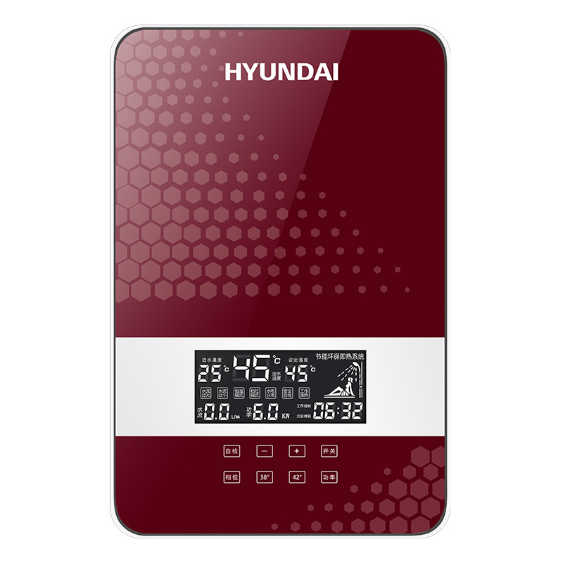 现代(HYUNDAI) SL-A7-80超薄小型即热式电热水器壁挂式家用淋浴快速热洗澡机恒温8kw（自行安装）