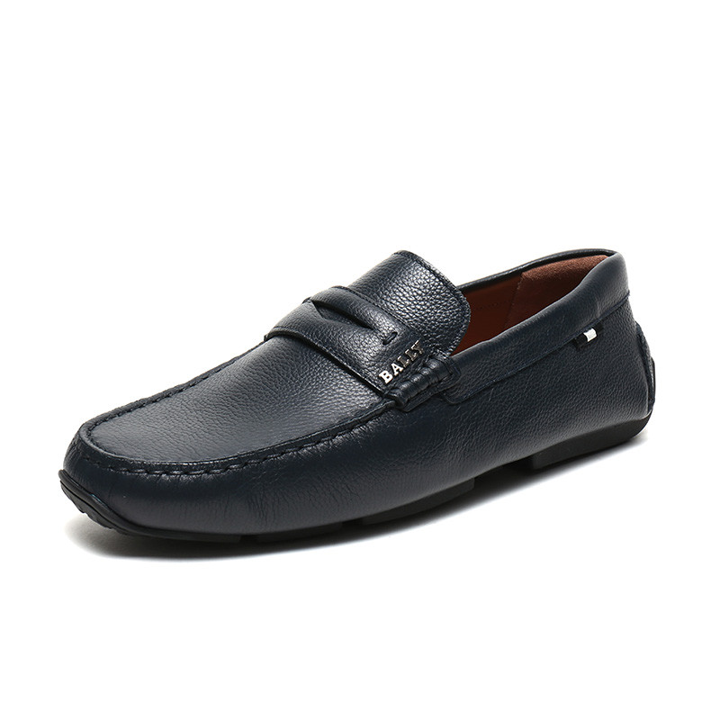 BALLY 巴利 男士皮质驾驶鞋皮鞋商务皮鞋 PAVEL 306-海军蓝色 7.5
