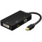 CE-LINK mini displayport转VGA HDMI DVI转换器 雷电mac接电视