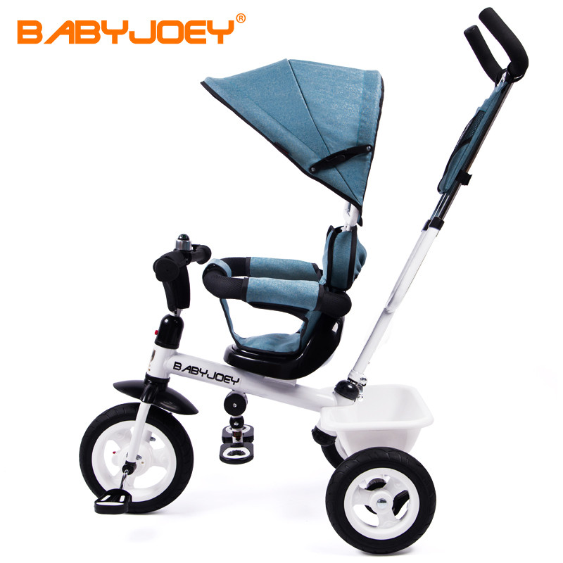 童车英国Babyjoey 儿童三轮车脚踏车手推车1-3-5岁宝宝自行车 小魔仙