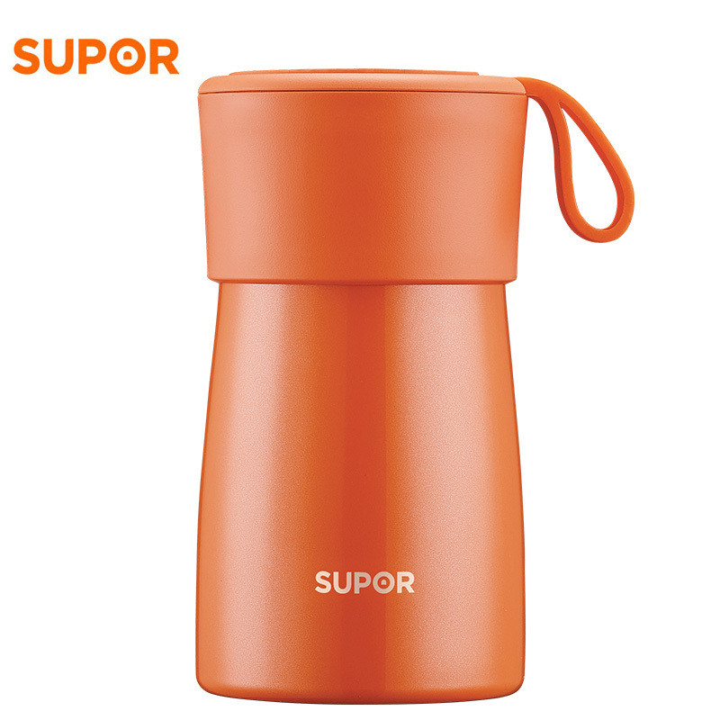 苏泊尔(SUPOR)魔法焖烧杯KC50BA1 304不锈钢焖粥汤壶焖营养羹汤煲宝宝学生外出便携保温杯500ml 暖月橘 500ml 暖月橘