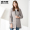 波司登春秋季百搭女装外套显瘦女中长款羽绒服潮 若凝灰8136 180/100A