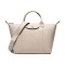 Longchamp 珑骧 女士羊皮中号短柄可折叠手提单肩包 1515 757 337-粉白色