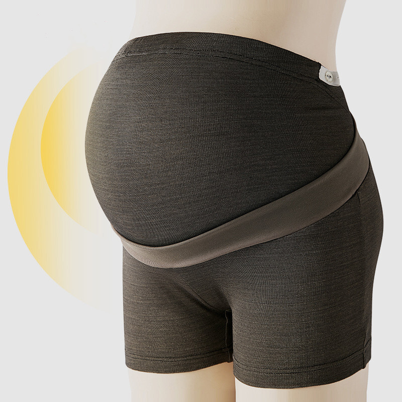 迪鲁奥（DILUAO)防辐射内衣孕妇装大码四季内裤打底裤上班隐形内穿防电脑辐射 黑色 L