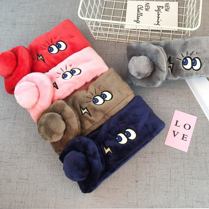 迪鲁奥（DILUAO)儿童围巾加绒公主微博加厚保暖秋冬季男童女童宝宝法兰绒脖套 红色 1-6岁 红 默认尺寸