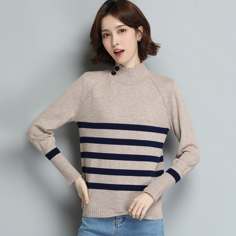 恒源祥女士羊毛衫19PY349 XXL/175 浅咖