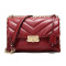 MICHAEL KORS 迈克·科尔斯 女士皮质中号绗缝单肩斜挎包 30T9G0EL8L BRANDY-酒红色