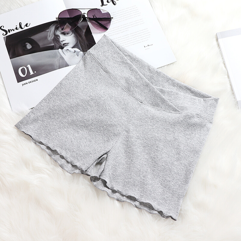 迪鲁奥（DILUAO) 孕妇安全裤防托腹低腰宽松孕妇装短裤怀孕期夏季薄款孕妇裤子 交叉-灰色 均码_544 交叉-灰色 默认尺寸