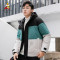 稻草人羽绒服男2020冬季新品潮流拼色连帽外套保暖韩版宽松冬季男装 黄色 3XL
