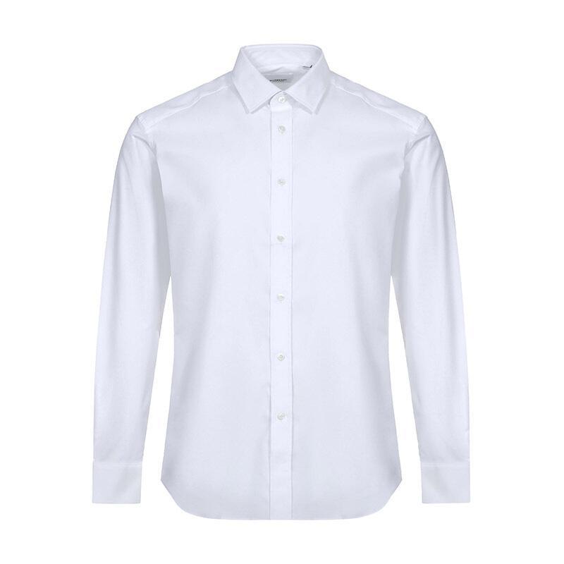 BURBERRY 博柏利 男士棉质长袖衬衫 80137301 白色 39