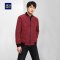 HLA/海澜之家经典棒球领羽绒服2019冬季时尚净色保暖外套男 185/100A/XXL 暗红G9