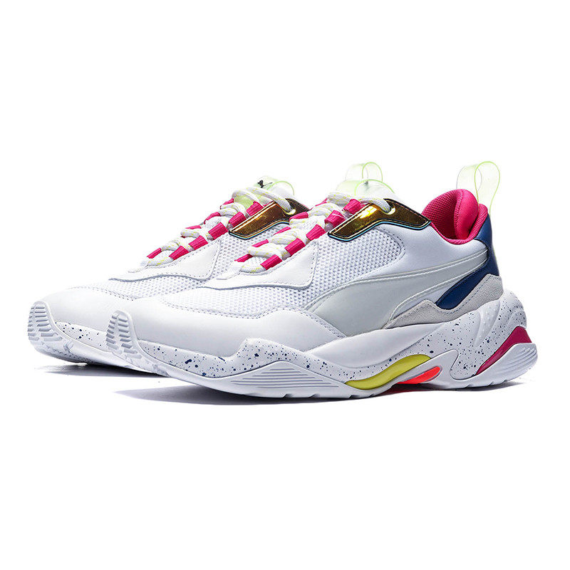 【自营】PUMA黑标男鞋运动鞋Thunder Space复古老爹鞋休闲鞋370768. 37076802彪马白+海蓝色+柠檬黄 41码