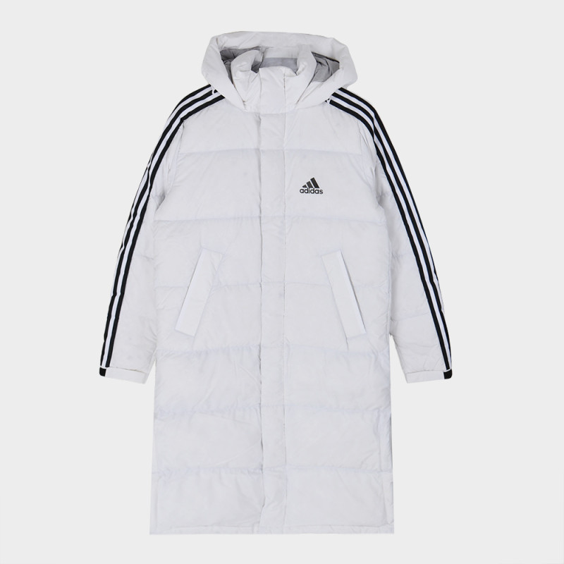 Adidas 阿迪达斯 男外套保暖防风舒适休闲长款连帽羽绒服EH3991 2XL EH3991