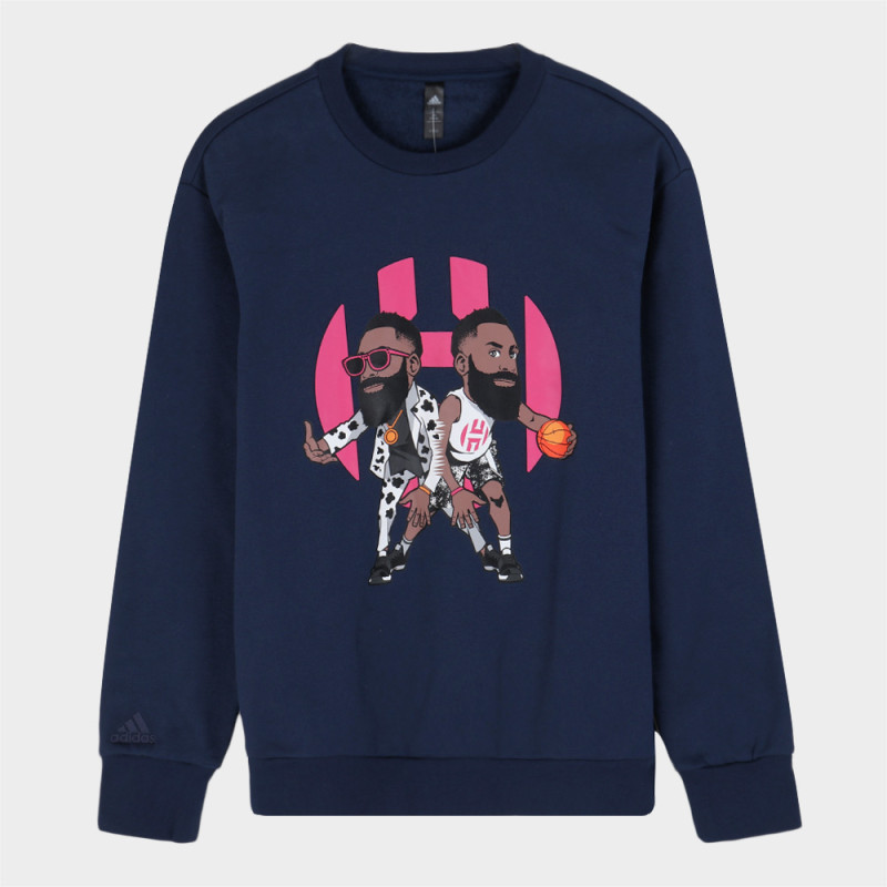 Adidas 阿迪达斯 男上衣 运动服跑步训练时尚休闲宽松舒适保暖圆领卫衣 FK6471 XL FK6471