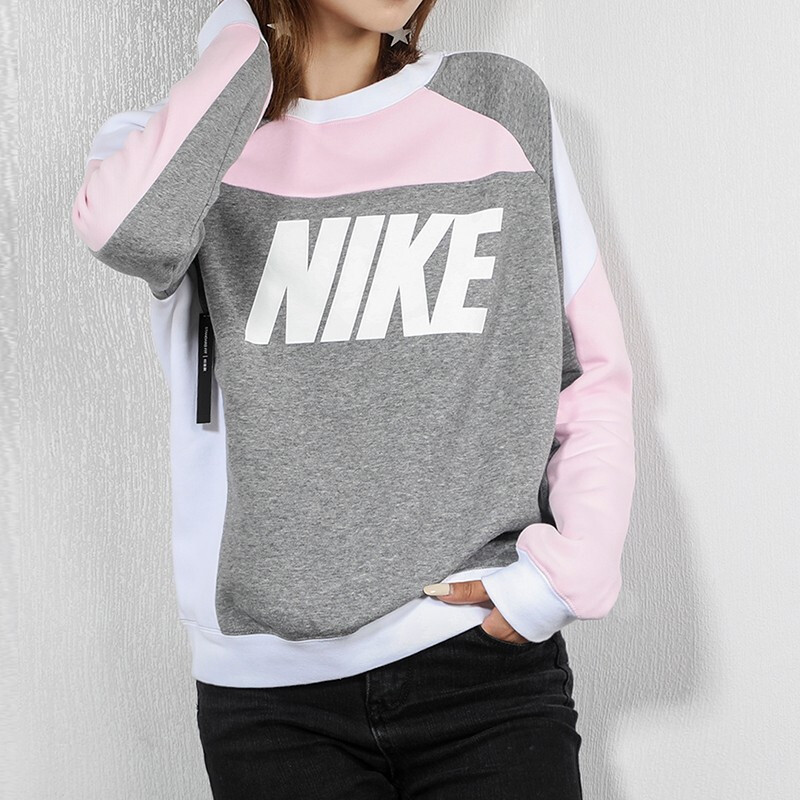 耐克（NIKE）女款运动服圆领休闲运动卫衣套头衫AV8293-663 L AV8293-663（女）