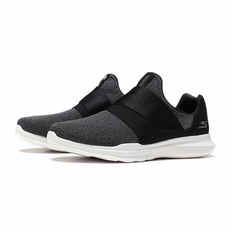 Skechers斯凯奇男鞋休闲鞋网布透气轻便舒适运动鞋52631 15111/BKW黑色+白色 38码