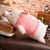 鸱吻条纹香猪抱枕毛绒玩具（60cm 红色）
