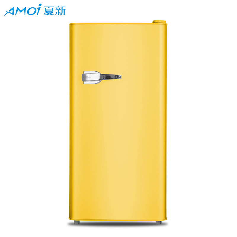 夏新(AMOI) BC-55柠檬黄 55L 单门迷你家用小型电冰箱冷藏 单身贵族