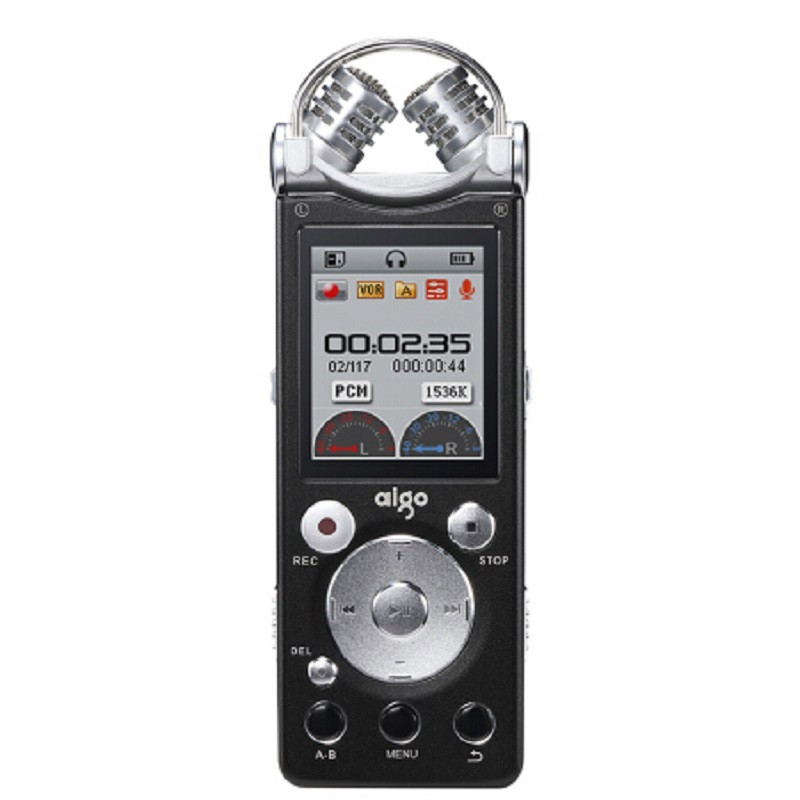 爱国者aigor559916g录音笔微型专业50米无线录音降噪远距离双麦克学习