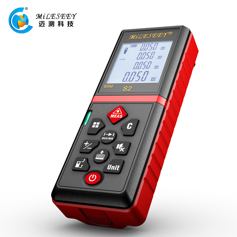 迈测(MiLESEEY)S2N 激光测距仪开运红版40米高精度红外线测量仪户外手持电子尺量房尺