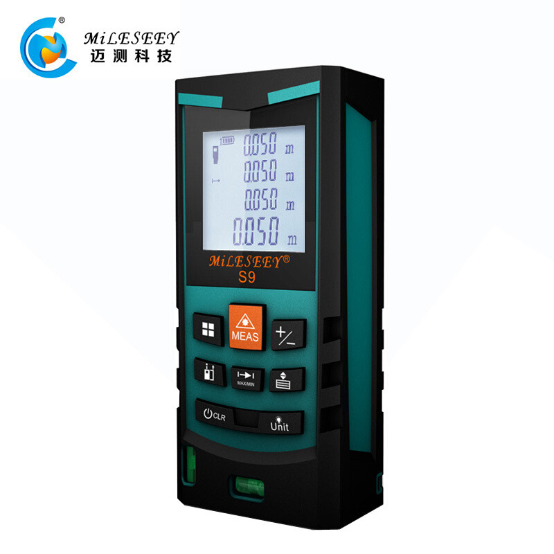 迈测（MiLESEEY）S9 激光测距仪50米双水平气泡高精度红外线测量仪户外手持电子尺量房尺