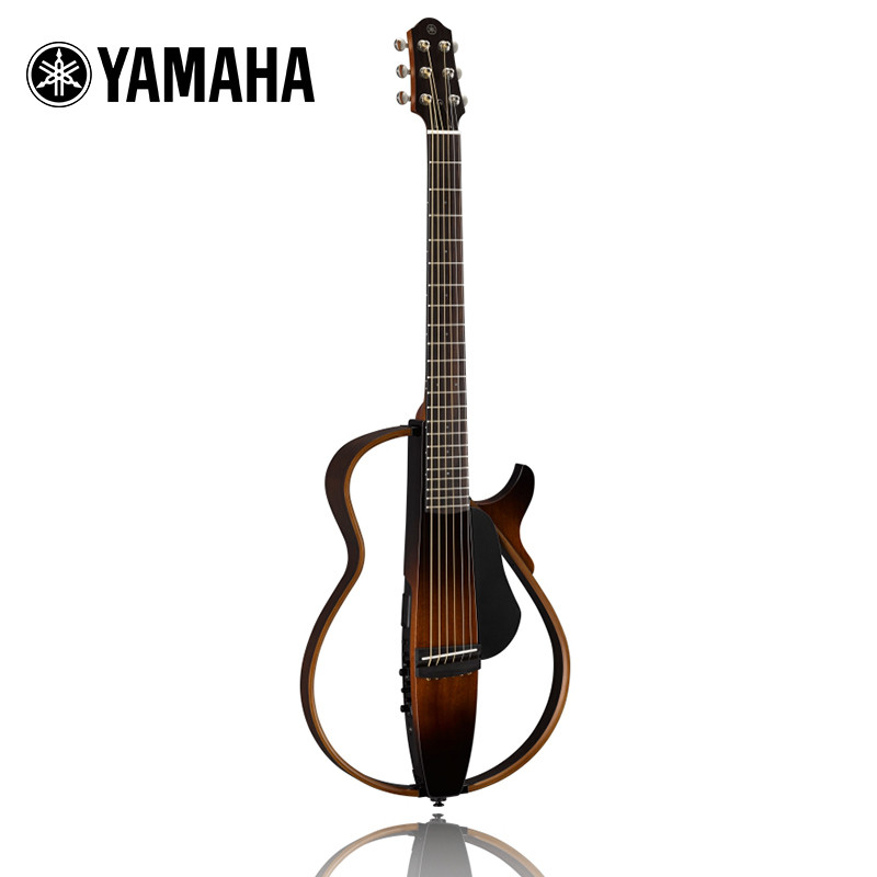 YAMAHA雅马哈古典电箱吉他便携SLG200 N TBS烟色渐变古典可戴耳机