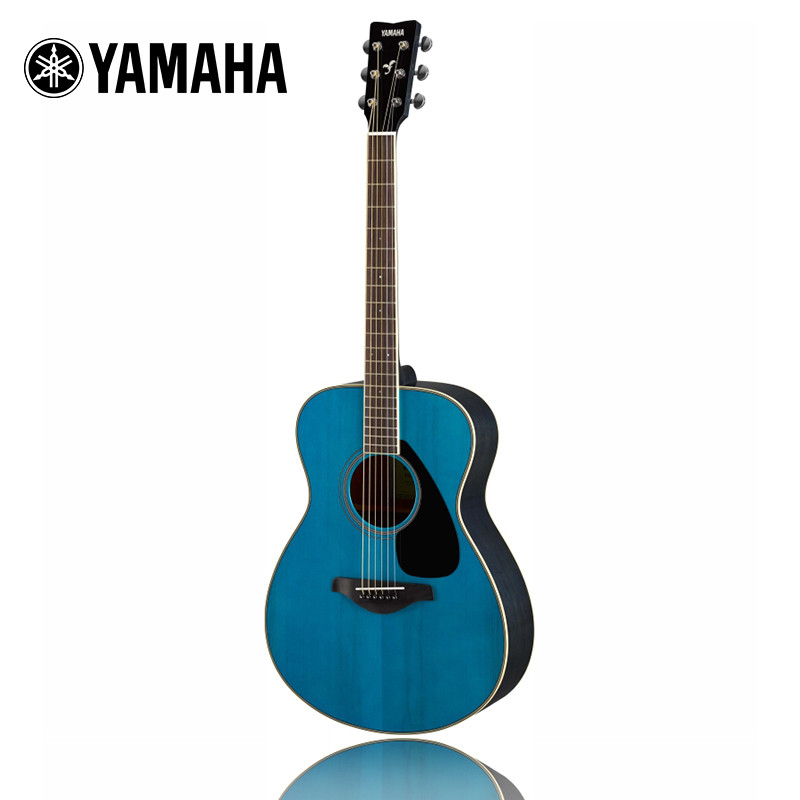 雅马哈（YAMAHA）FS820TQ单板民谣吉它升级版木吉他jita桃花芯背侧板40英寸天蓝色亮光 天蓝色