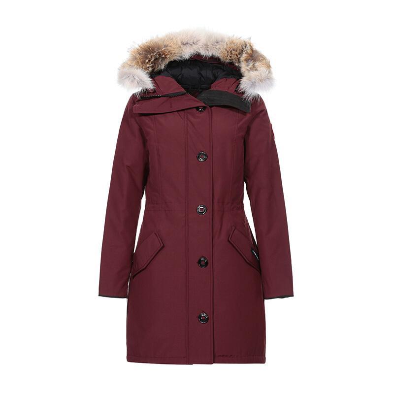 CANADA GOOSE 加拿大鹅 女款涤纶ROSSCLAIR派克大衣鸭绒羽绒服 2580L 810-接骨木色 M