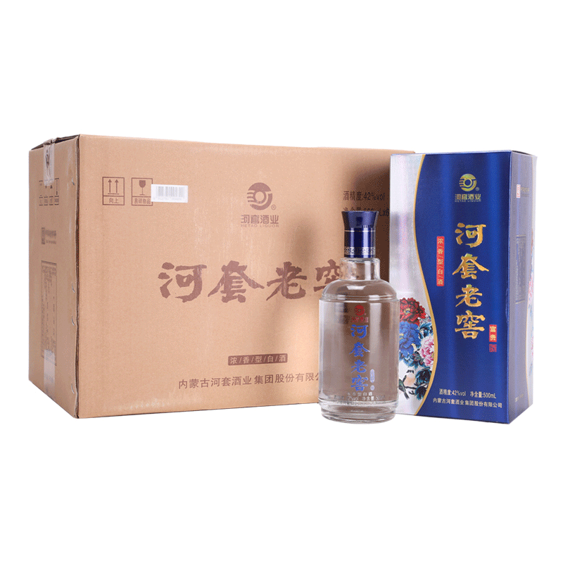 河套酒业 河套老窖富贵 42度 500ml*6瓶 整箱装 浓香型白酒
