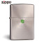 zippo正版正版打火机 轮回标志盔甲机正品防风煤油创意火机送男友 轮回幸运草-盔甲银色