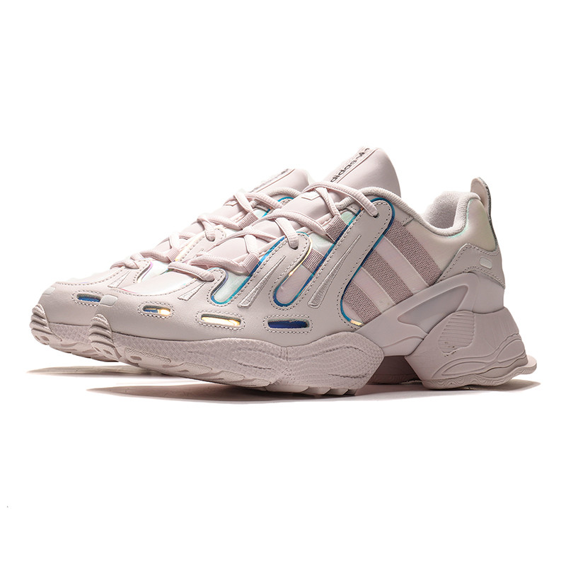 adidas阿迪达斯三叶草女鞋运动鞋休闲鞋EE7409 EE7409浅紫+能量墨水蓝+警报红荧光 37码