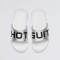 HOTSUIT男子拖鞋2019新款头层牛皮减震防滑沙滩凉拖外穿休闲轻便HS-5892801 金属银/银白色 M